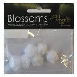 AussieSuperStore Art & Craft Essentials White Organza Mini Rose (in 2 colors) Organza Mini Rose (in 2 colors) | Artificial Flower Party Decoration 9323823037109 PRC88WH